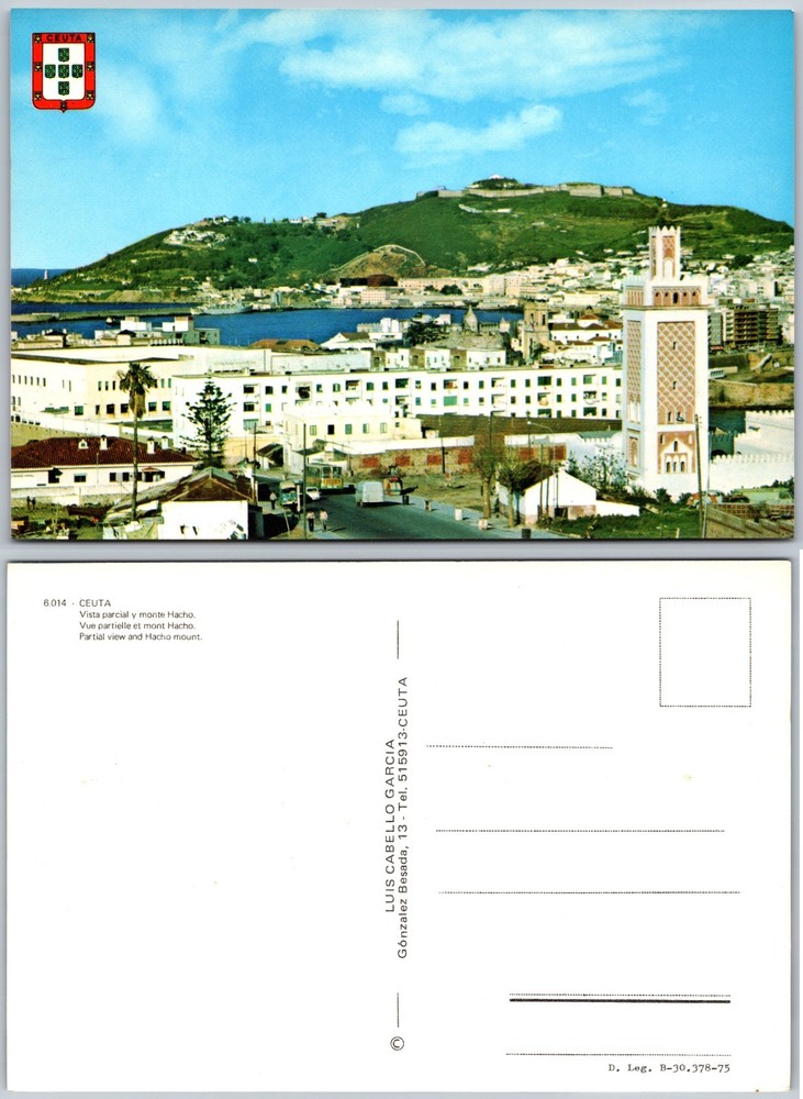 Continental Ceuta Harbor Postcard