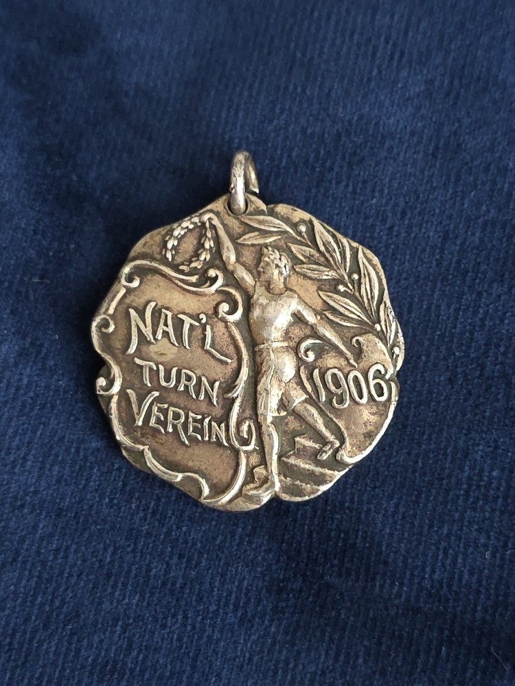 Antique Sterling Athletic Medal from 1906, 1st Prize