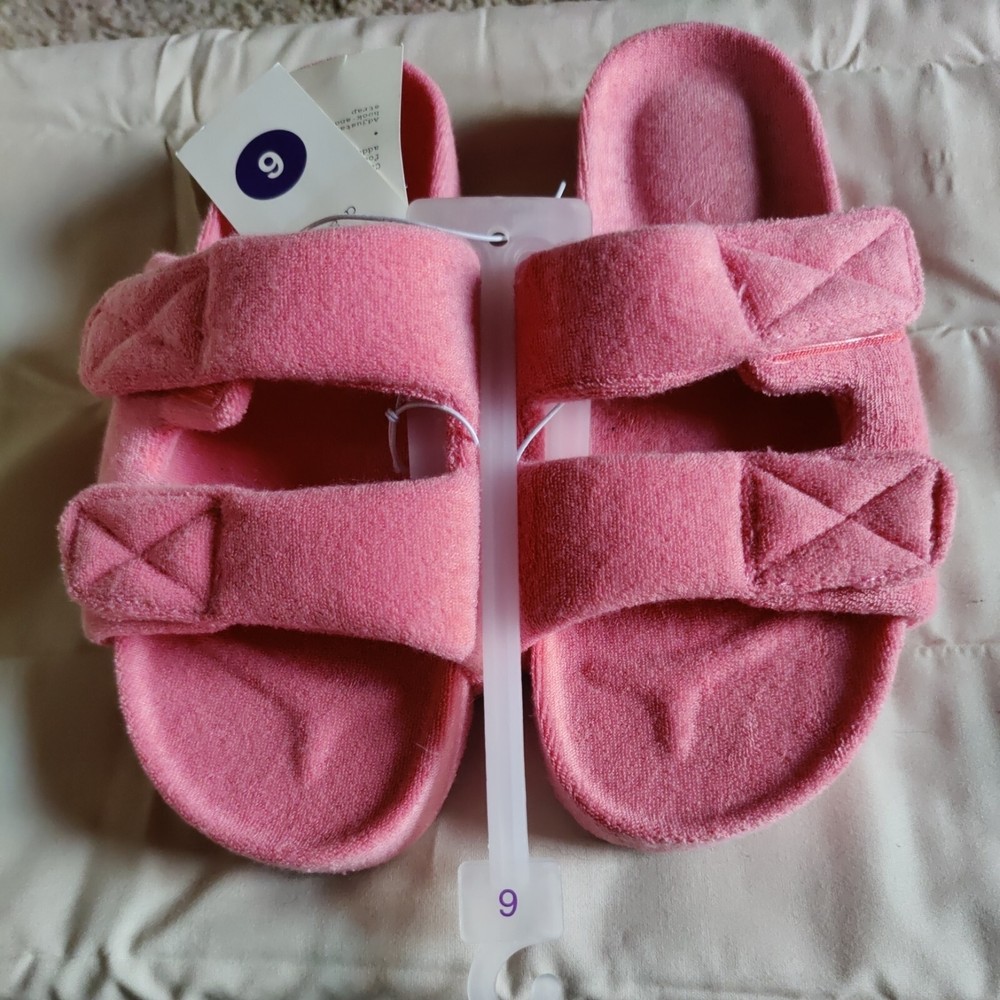 A New Day Platform Slide Sandals Coral Remi Contoured Footbed Women's Size 6 New
