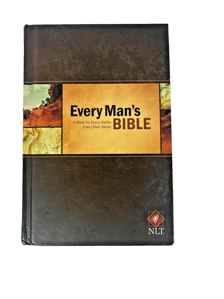 Every Man's Bible NLT Hardcover Indexed A Bible for Every Battle Man Faces