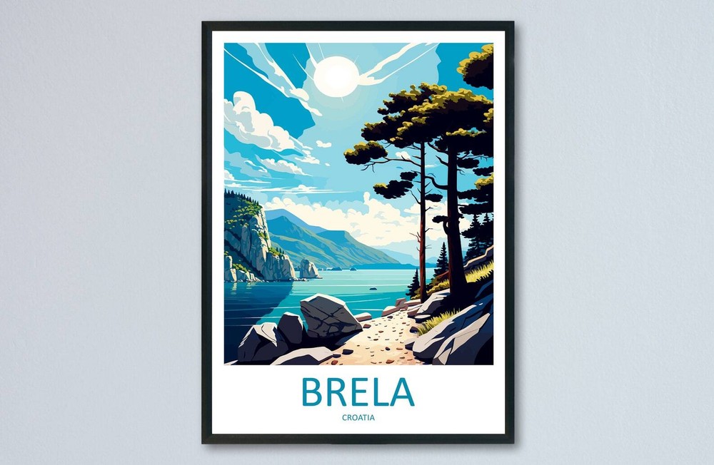 Brela Travel Print Wall Art Brela Wall Hanging Home Dcor Brela Gift Art Lovers