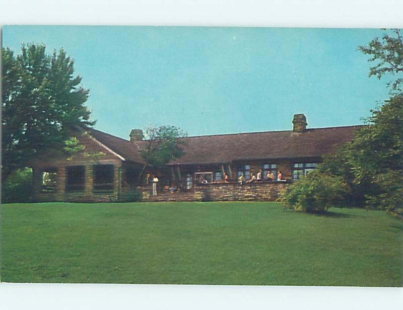 Unused Pre-1980 LODGE SCENE Nashville - Near Bloomington Indiana IN c4968