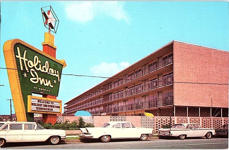 Postcard HOTEL SCENE Birmingham Alabama AL m/09 AJ0842