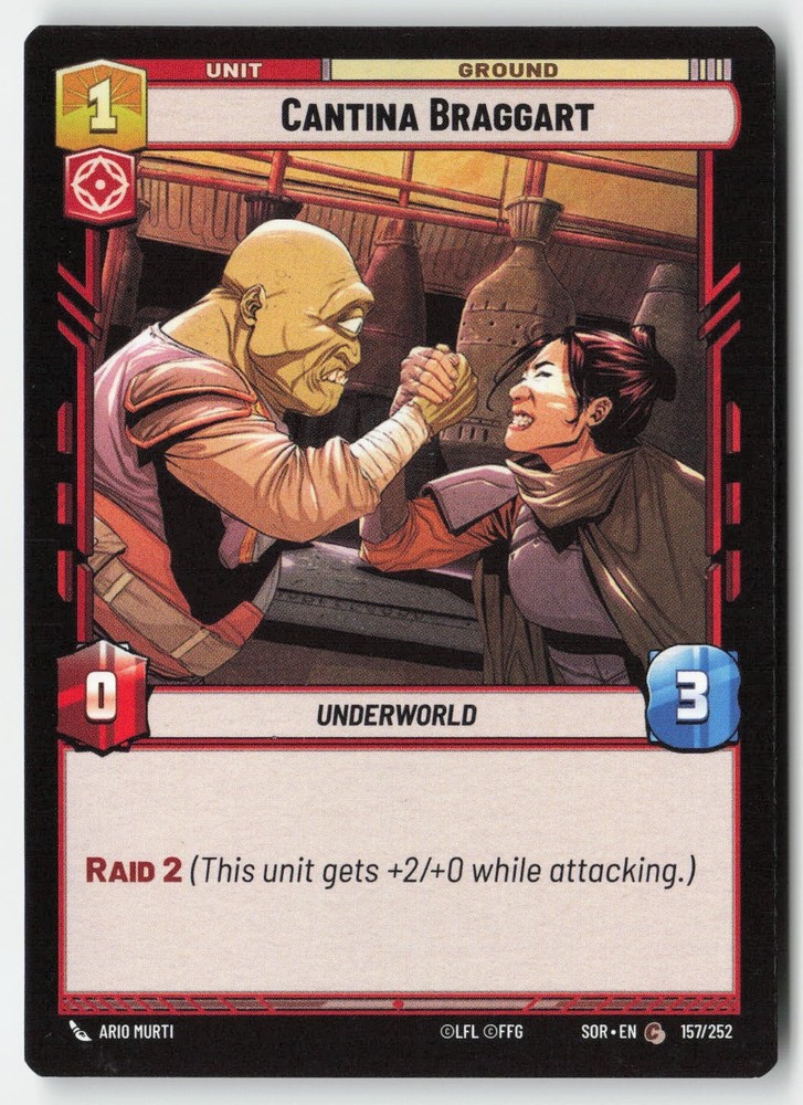 SWU - Cantina Braggart SOR 157 Non-Foil