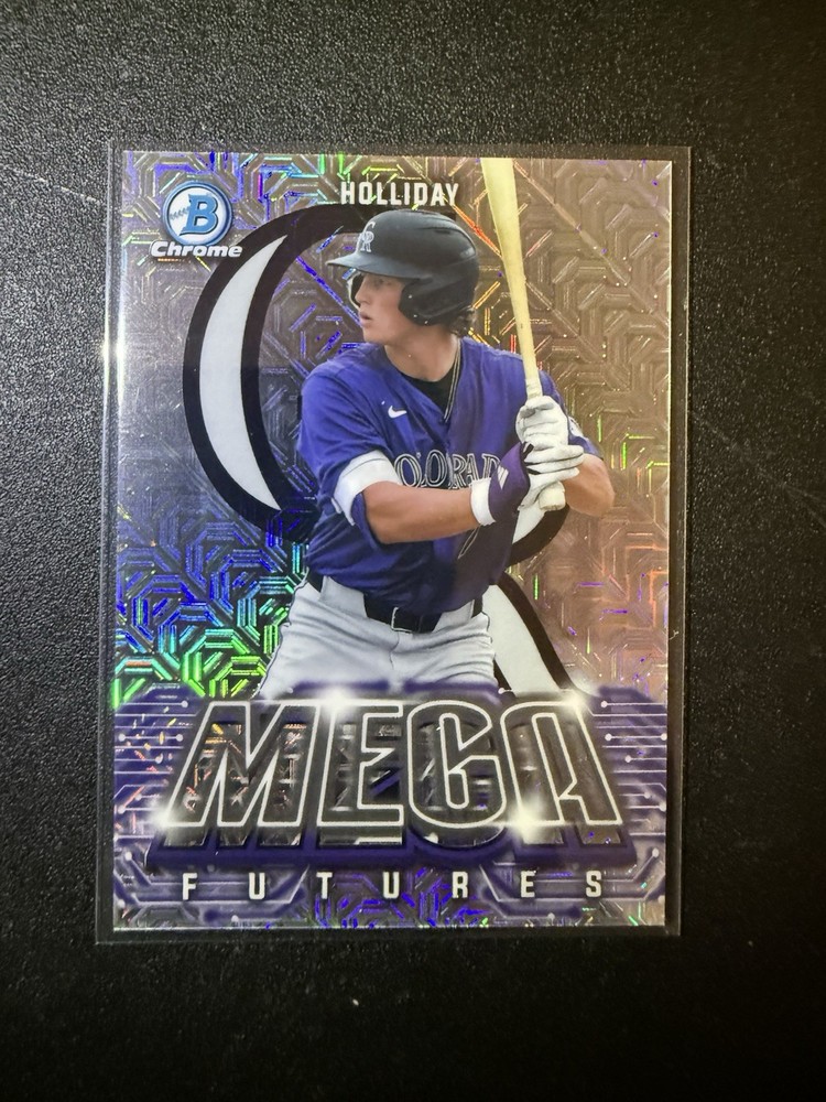 2026 Bowman Ethan Holliday Mojo MEGA Futures Refractor MF-17 Colorado Rockies