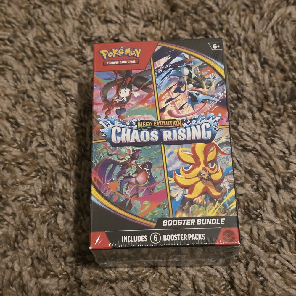 Pokemon TCG -Chaos Rising -Booster Bundle -New- factory Sealed mega evolution