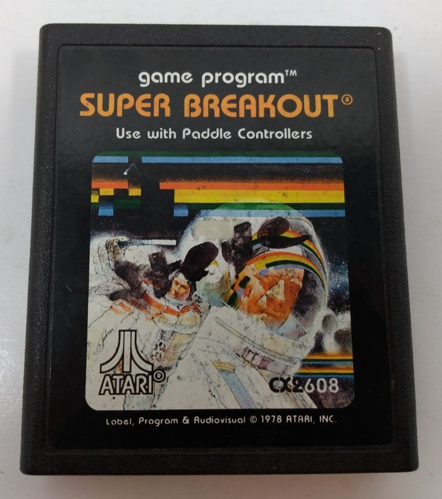 Super Breakout (Atari 2600, 1978) Authentic Cartridge Only