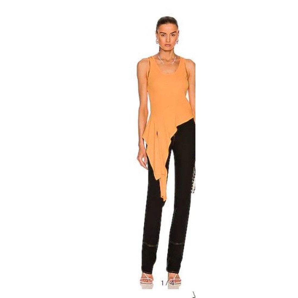 Helmut Lang Asymmetric Apricot Tank Top Women’s Size S NWT 265