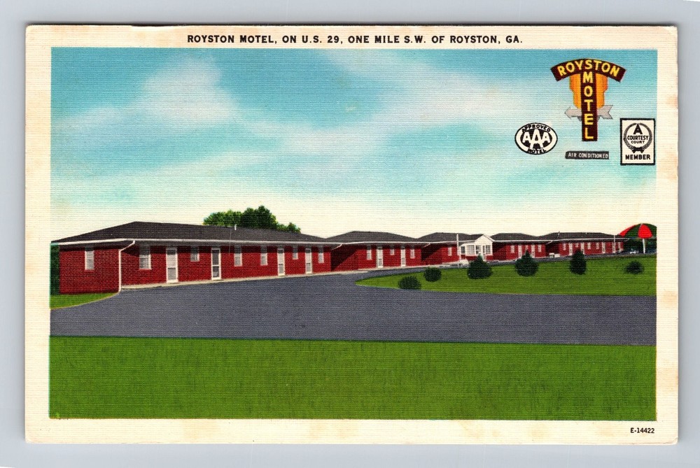 Royston GA-Georgia Royston Motel Vintage Postcard Standard Souvenir Postal Card