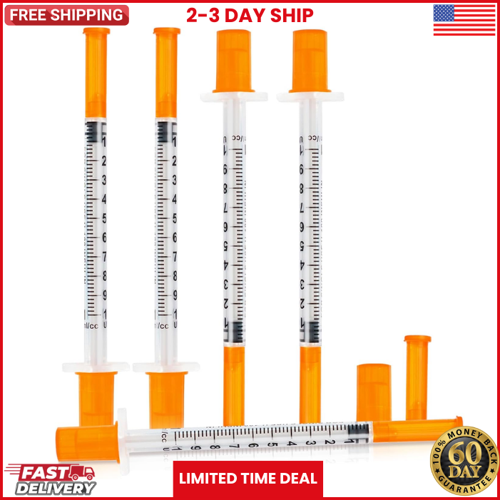 1ml 30G 1/2 Inch Scientists Lab Syringes, Individually Wrapped, 1/2IN FAST USA