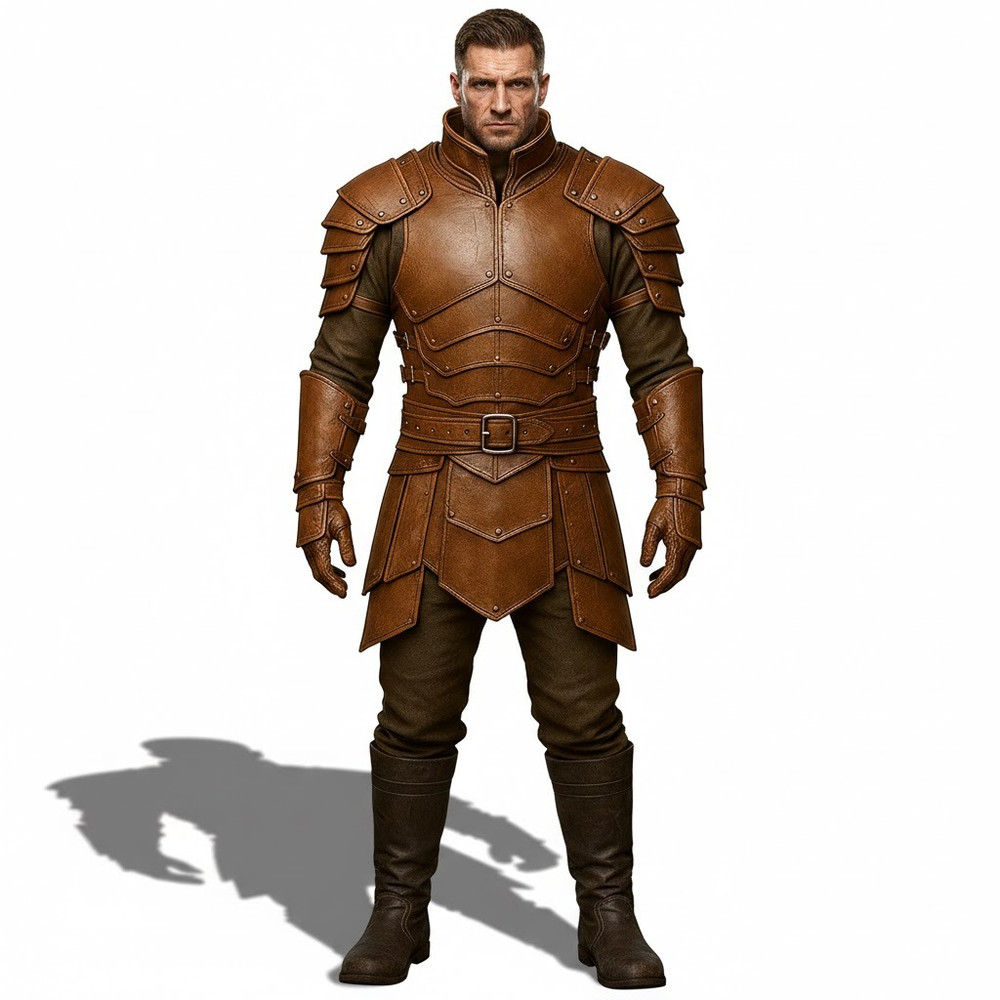Medieval Leather Armor Suit - Viking Knight LARP Cosplay Warrior Body Chest Gear
