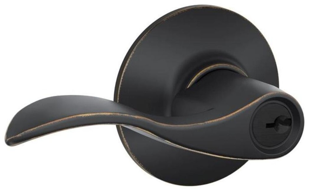 Schlage F51-ACC Single Cylinder Keyed Entry Door Lever Set