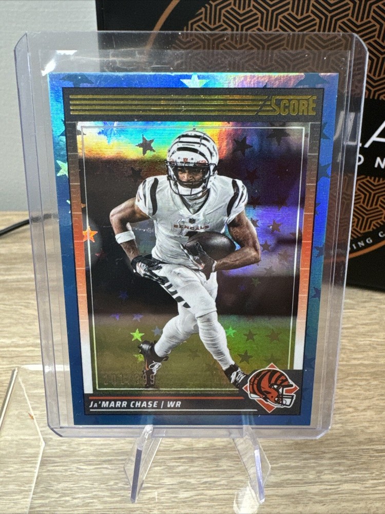 2024 Panini Score Jamarr Chase Blue Stars /399 Bengals