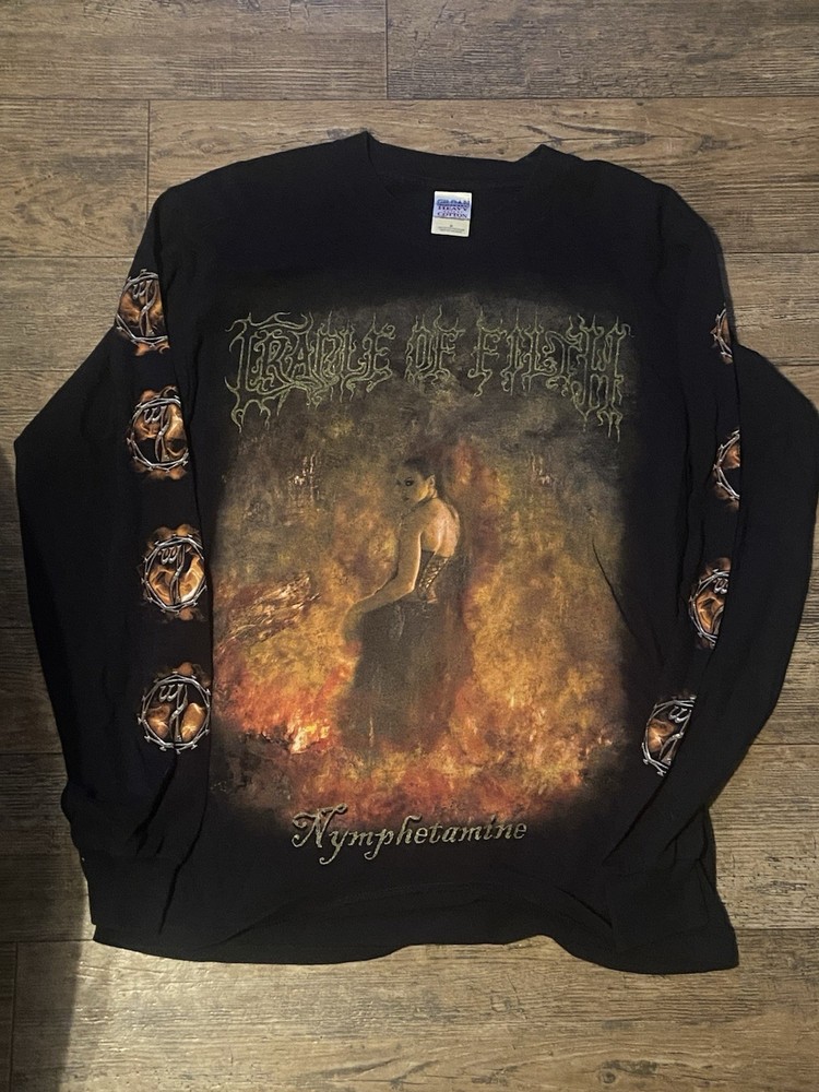 Cradle of Filth Nympheramine Vintage Long Sleeve T-Shirt M Black