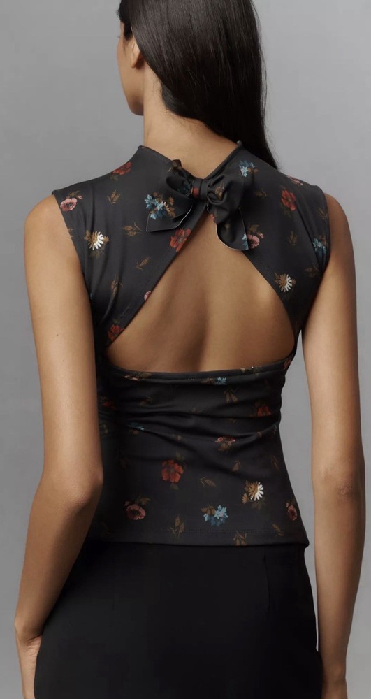 Anthropologie Maeve Bow-Back Muscle Top NWT Size Small