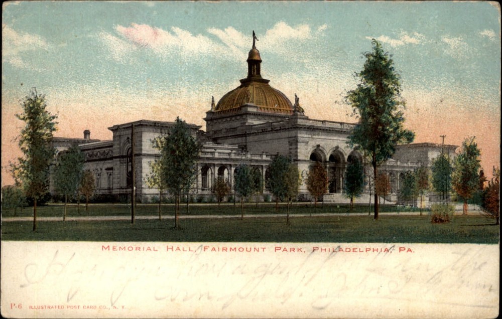 Memorial Hall Fairmount Park Philadelphia Pennsylvania dome ~ 1908 UDB postcard