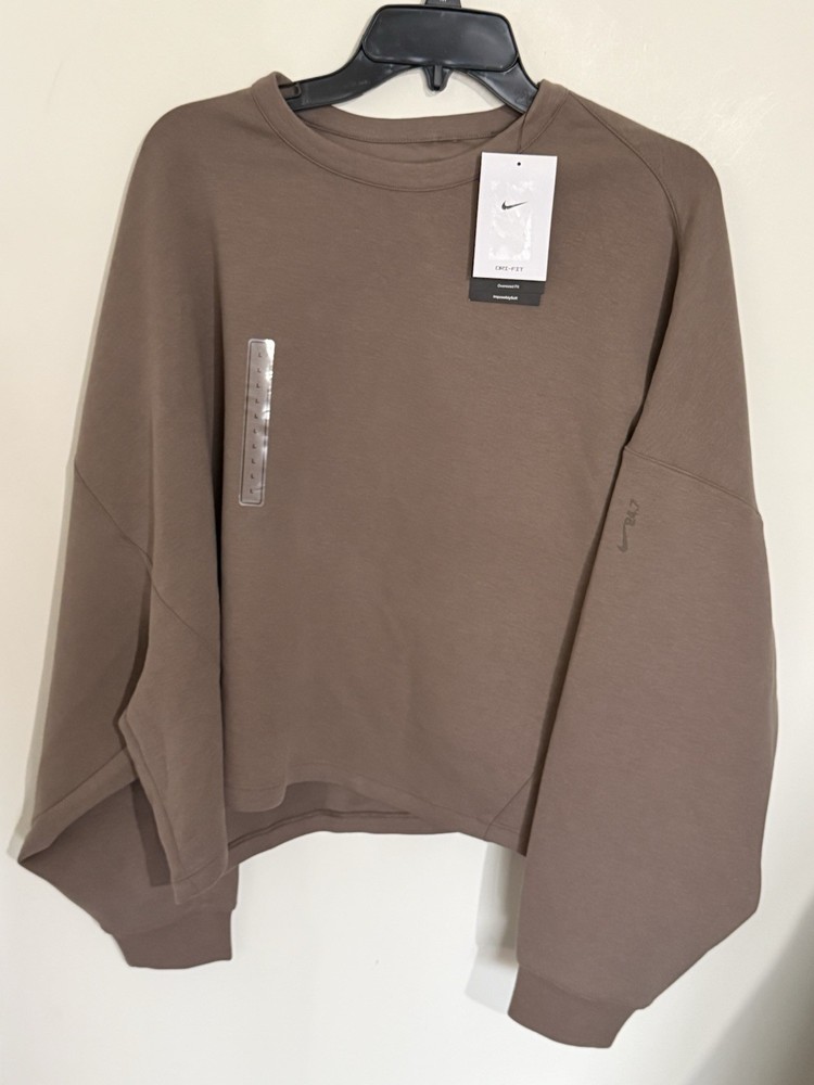 Nike 24.7 ImpossiblySoft Dri-FIT Oversized Crew-Neck Top Women’s L NWT $90