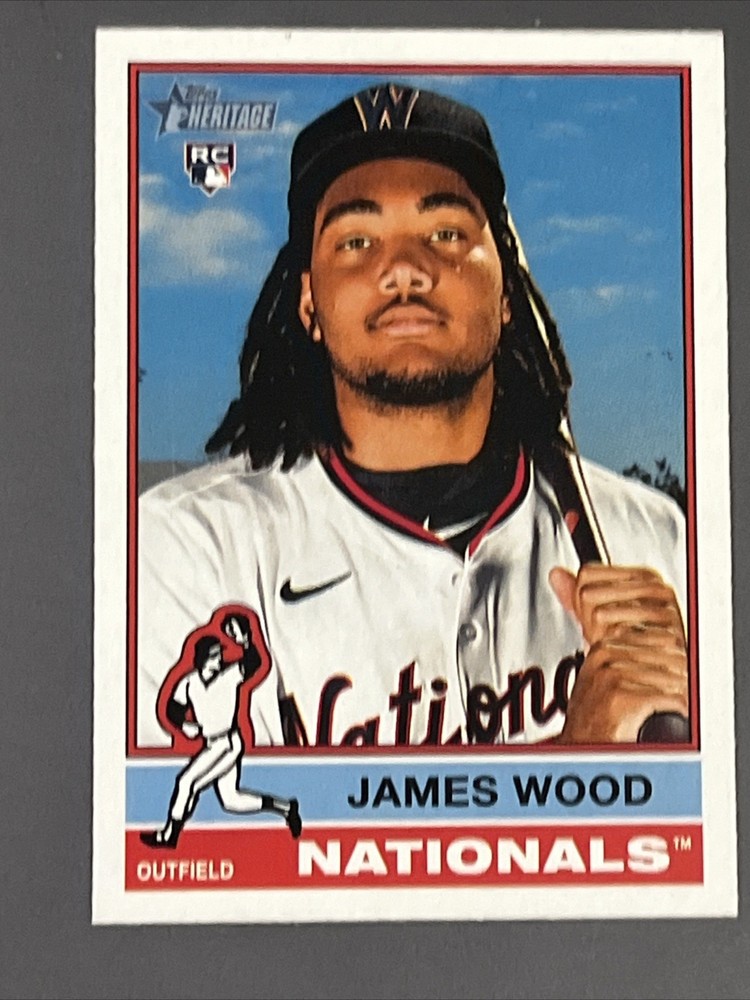 2025 Topps Heritage Baseball #231 James Wood Washington Nationals RC