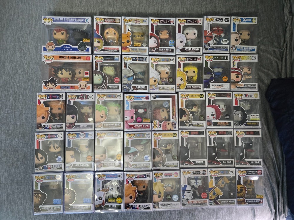 Funko POP Bulk Lot with Common Chase LE Variants All Include Protectors