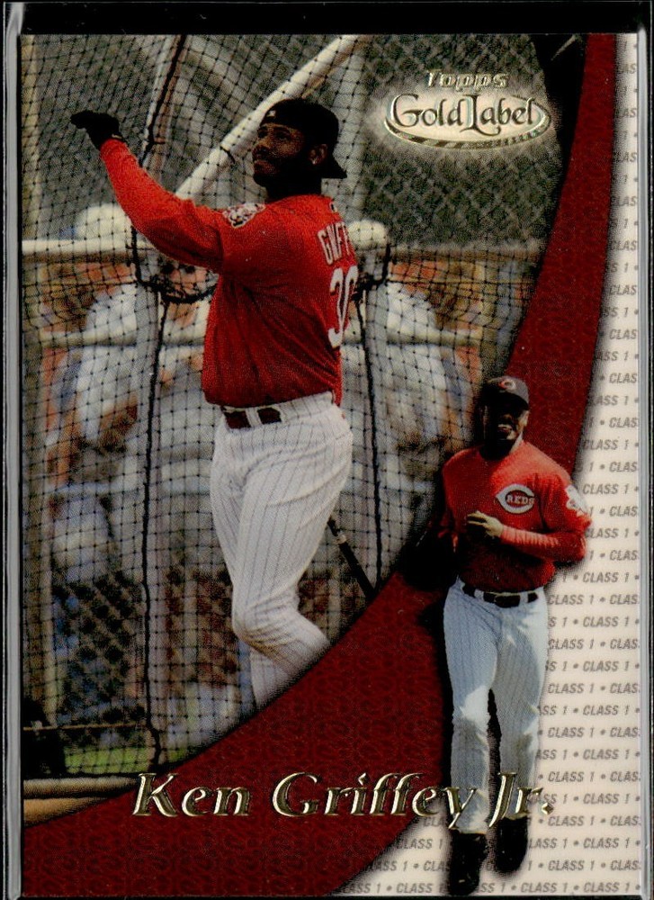 2000 Topps Gold Label Baseball Ken Griffey Jr. Class 1 Reds HOF Card #50