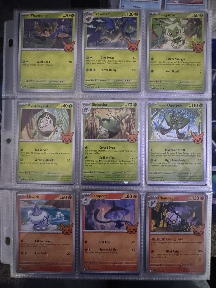 Pokemon TCG Trick or Trade 2023-2024 Complete Mint Sleeved Sets