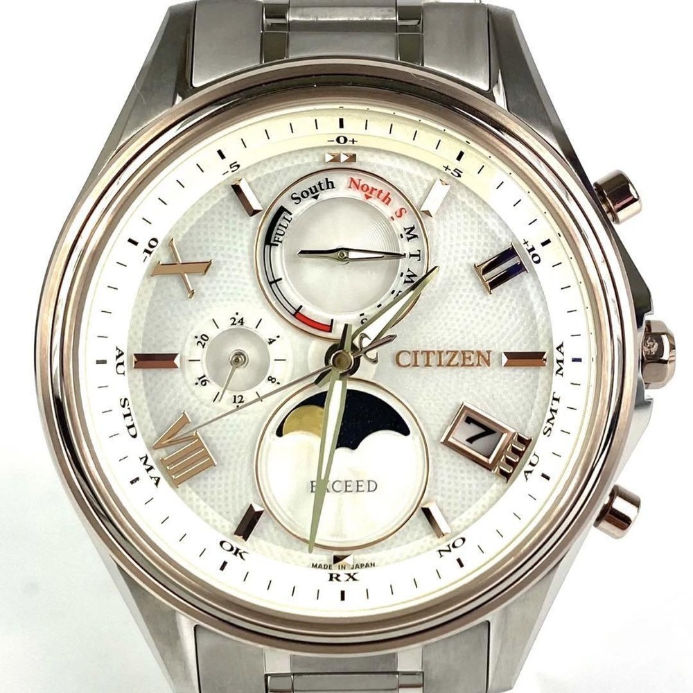 Citizen Exceed BY1026-65A radio wave solar titanium 473499