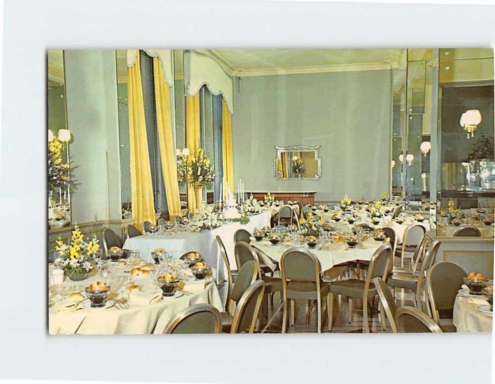 Postcard Mimosa Room Hotel Suburban 141 S Harrison Street East Orange New Jersey