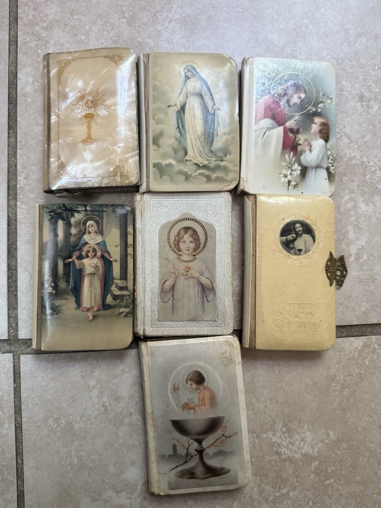 * Lot Of 7 Handheld Vintage Catholic Prayerbooks
