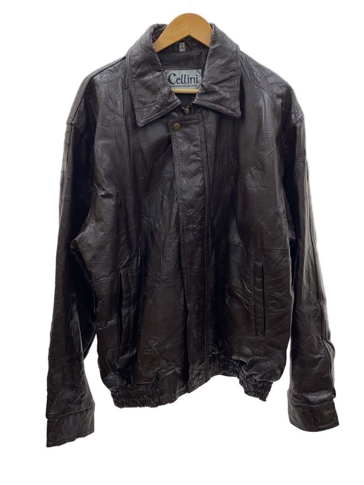 Leather Jacket Blouson/Xl/Cowhide/Brw/Plain 3498