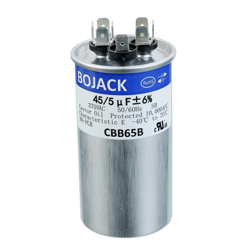 45+5uF 45/5MFD ±6% 370V CBB65 Dual Run Circular Start Capacitor for AC Motor ...