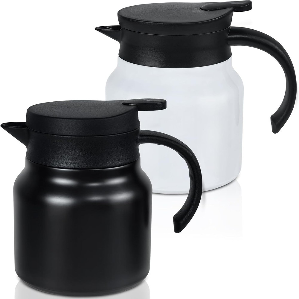 Small Thermal Coffee Carafe Stainless Steel Insulated Creamer Carafe Tea Pot .