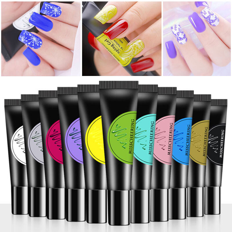 Nail Art Gel Nail Polish Glue Painted Glue Nail Stamping Gel 8ml Varnish Soak+