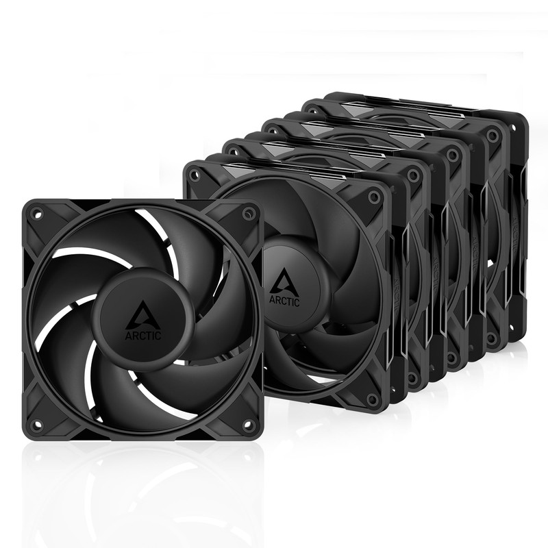 Arctic P12 Pro Pst - 5 Pack - Powerful Premium Fan 120 Mm Pwm Fan Y-Cable