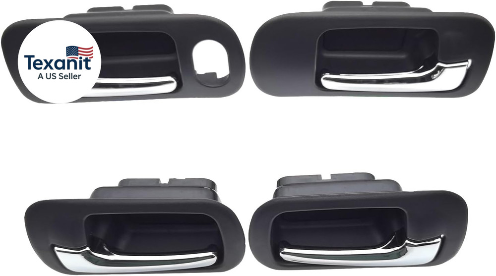 4Pcs Interior Door Handles for Honda Civic 2001 2002 2003 2004 2005, for Front R