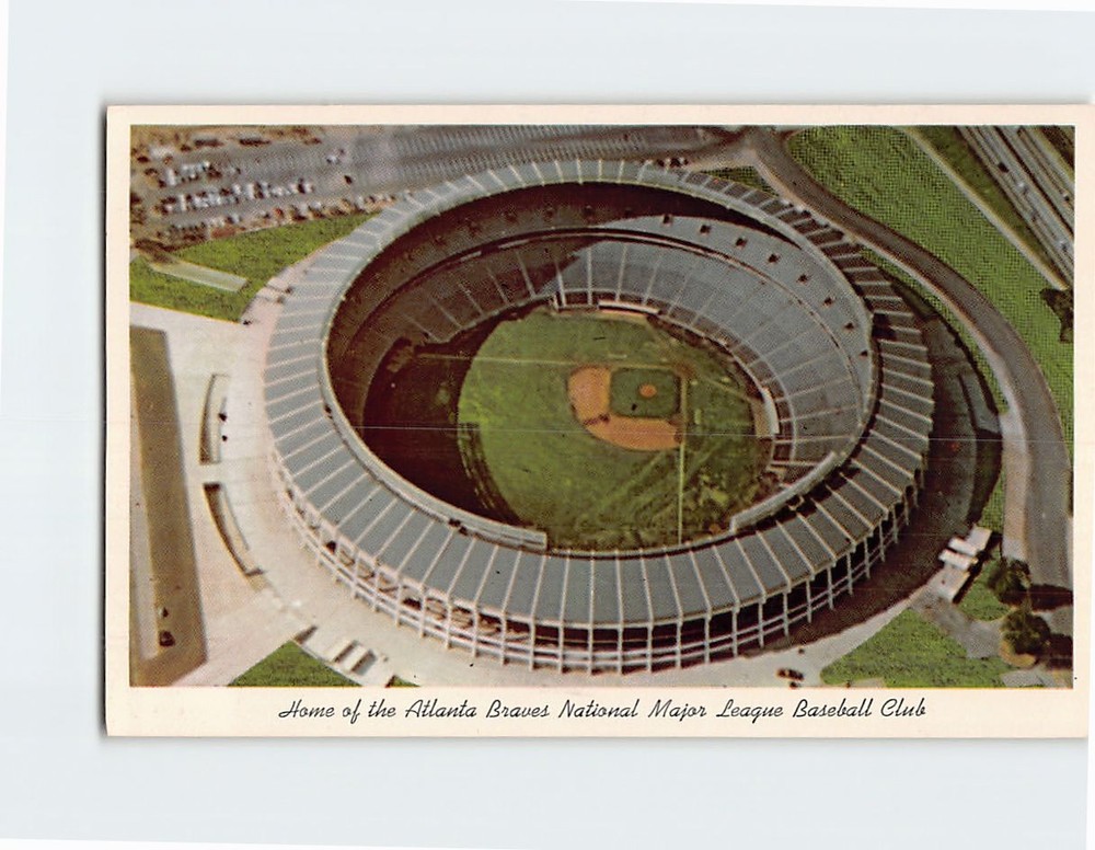 Postcard Aerial View of the Atlanta Stadium Georgia USA