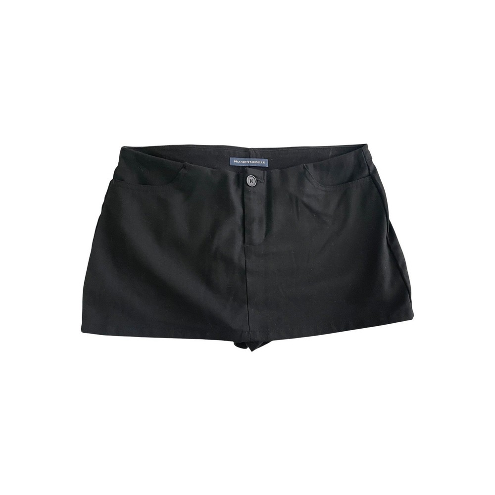 Brandy Melville Black Low Rise Mini Skort - One Size