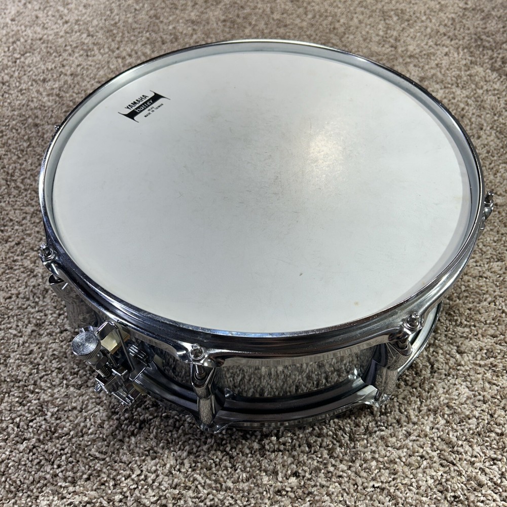 Yamaha Snare Drum Chrome KSD-225 14” 8 Lug w/Backpack Bag Practice Pad & Stand