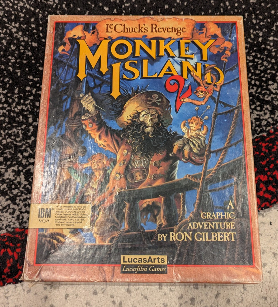 Monkey Island 2: LeChuck's Revenge (PC, 1991) BIG BOX 3.5