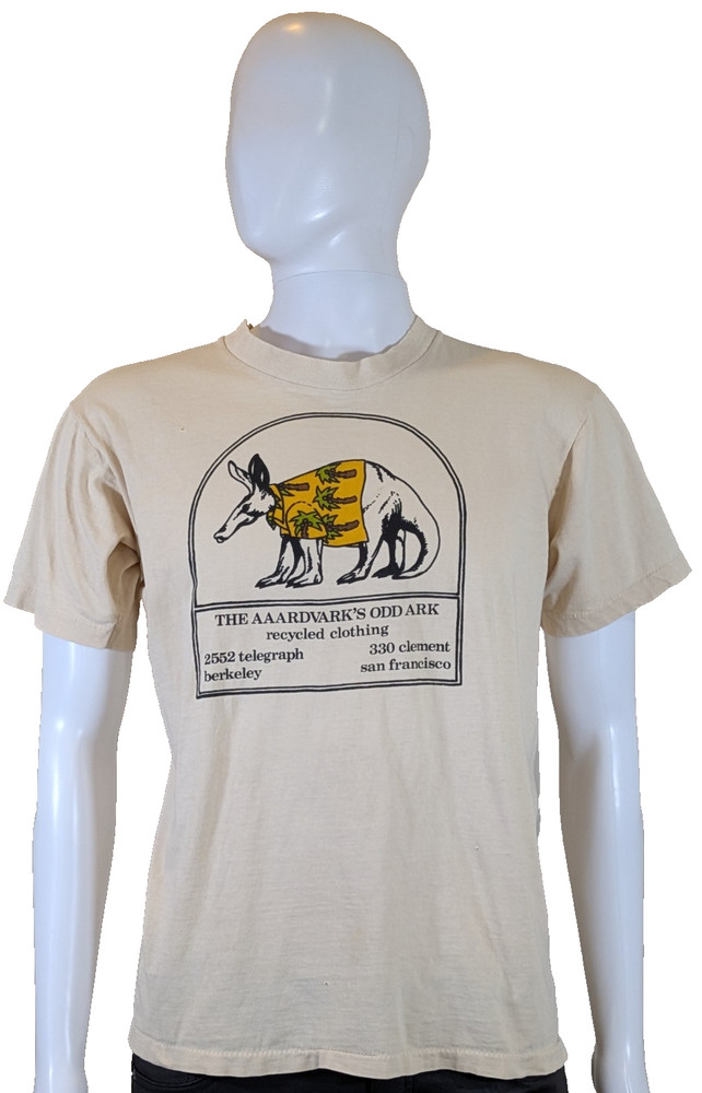 Vintage Aardvark’s Odd Ark T-Shirt Thrashed Distressed Paper Thin Berkeley SF...
