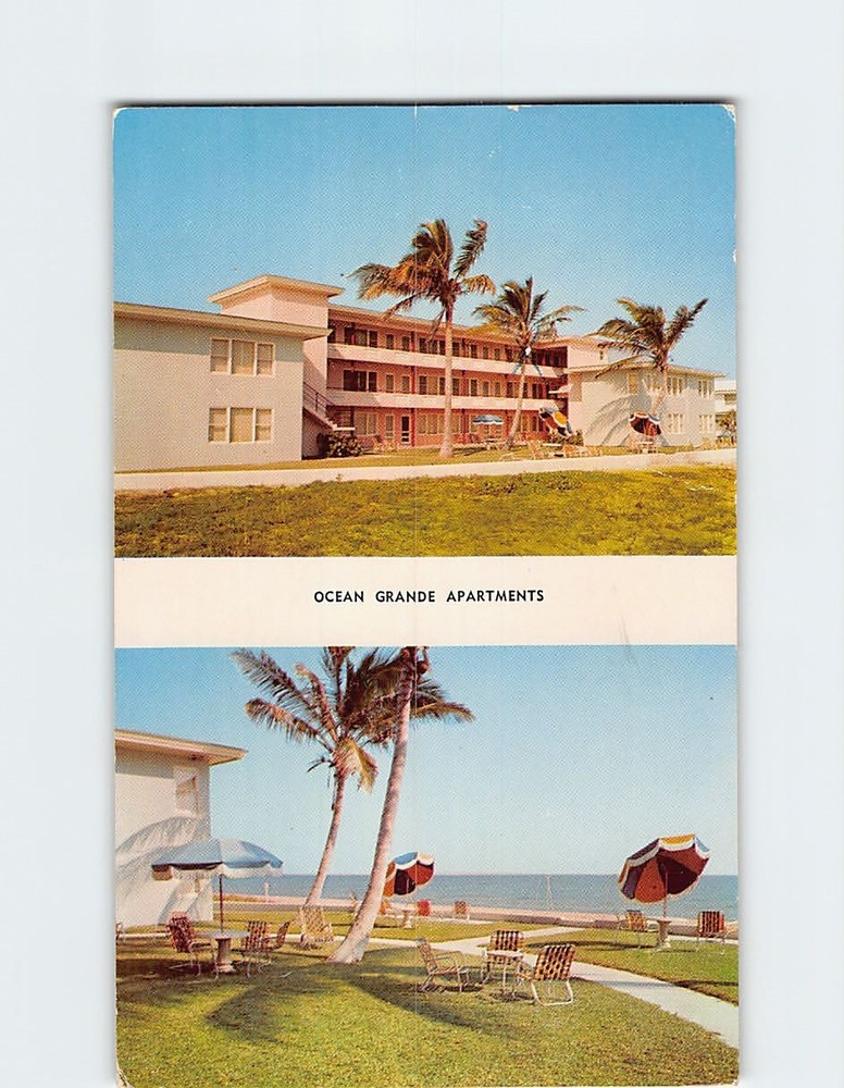 Postcard Ocean Grande Apartments Hollywood Beach Florida USA