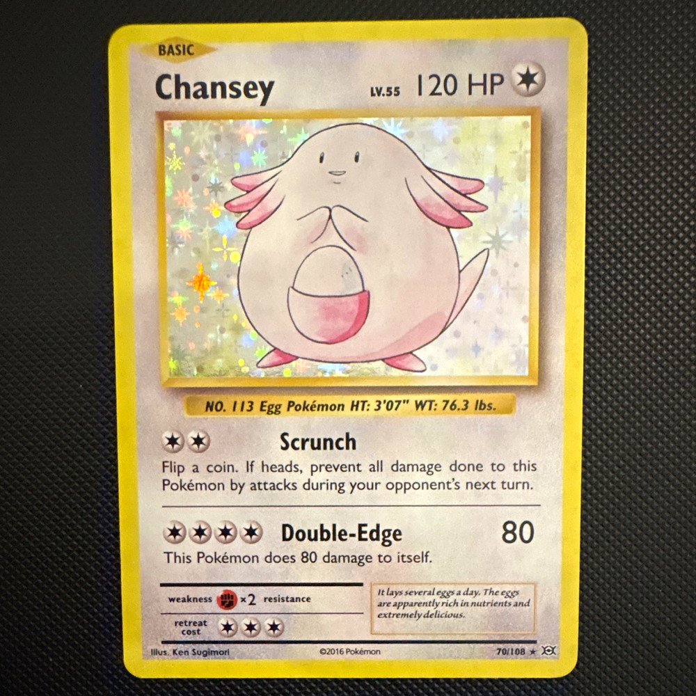 The Pokemon Company Chansey 70/108 Evolutions Holo Rare 120 HP Eng