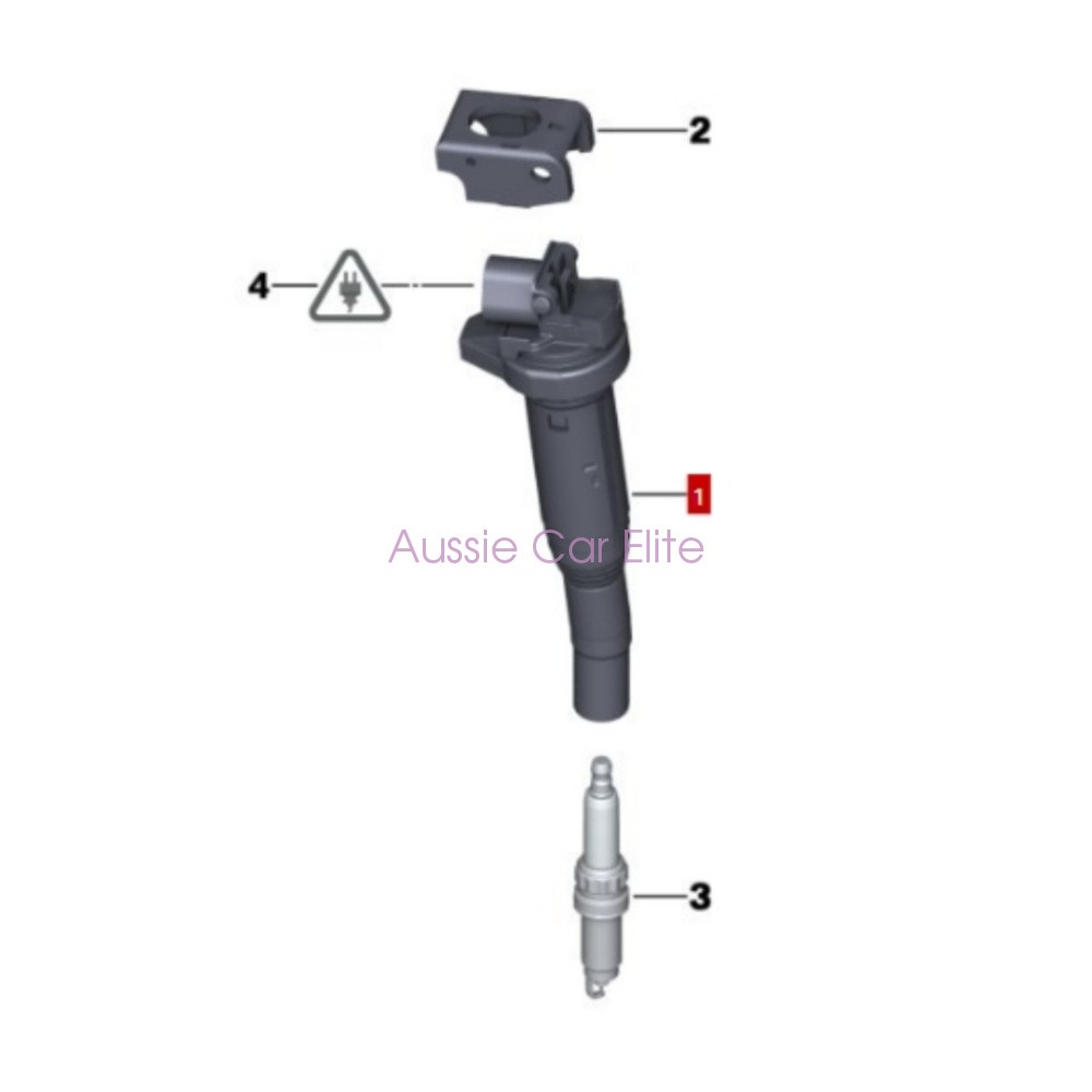 12137550012 4x OEM Bosch Ignition Coils For 2005-2008 BMW 330i 325i 325i 3.0L