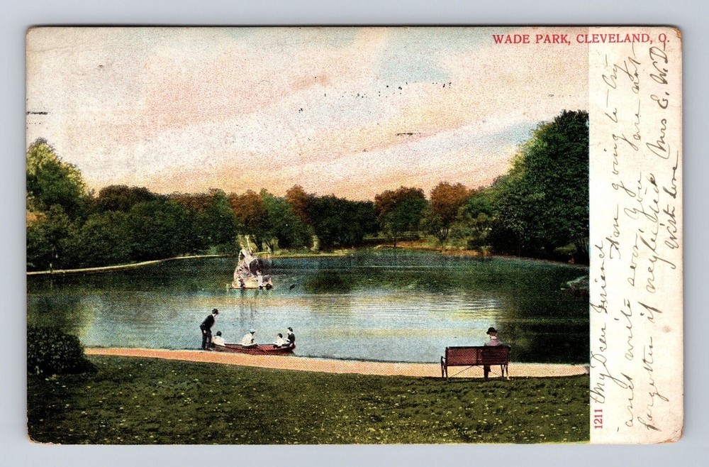 Cleveland OH-Ohio, Wade Park, Antique, Vintage c1906 Souvenir Postcard