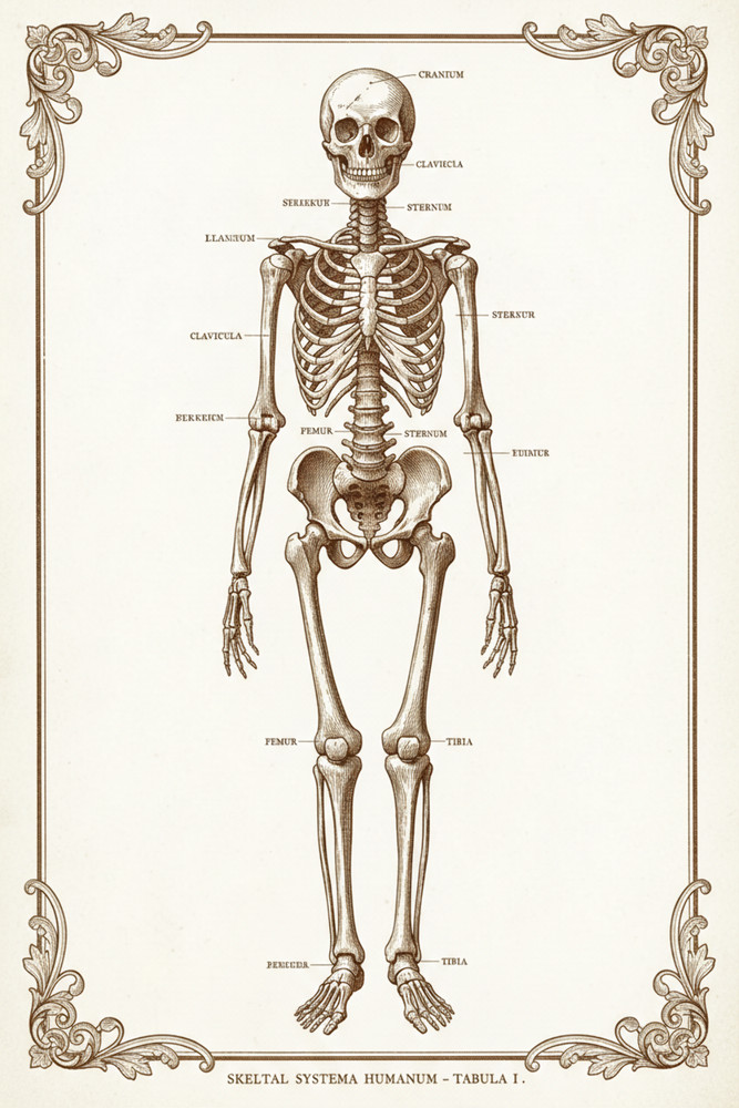 Anatomie Klassik – Vintage Illustrationen Bundle