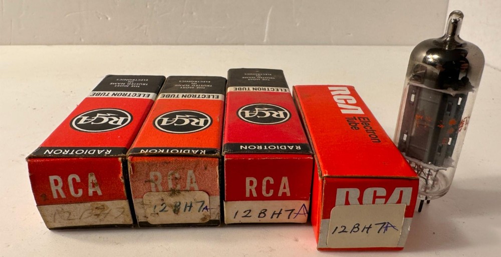 RCA 12BH7A Vacuum Radio Audio Tube Lot of 4