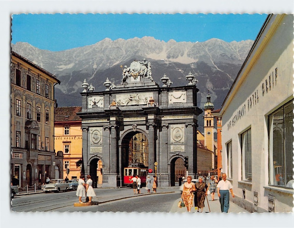 Postcard Triumphal Arch Innsbruck Austria