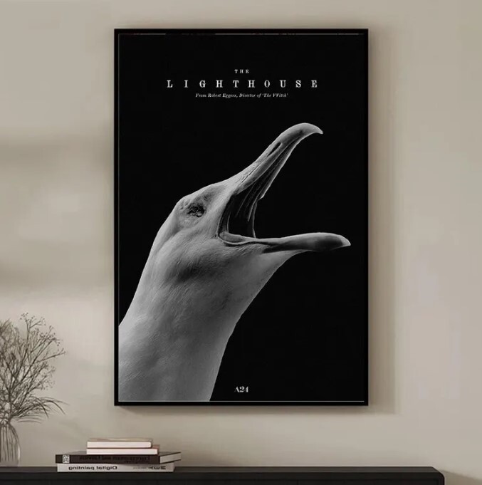 The Lighthouse Retro Movie Poster, Retro Home Decor, Wall Art