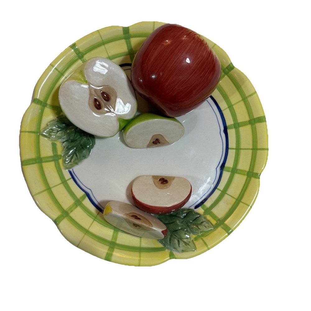 Bella Casa By Ganz 3D Apple Fruit Wall Plate 8