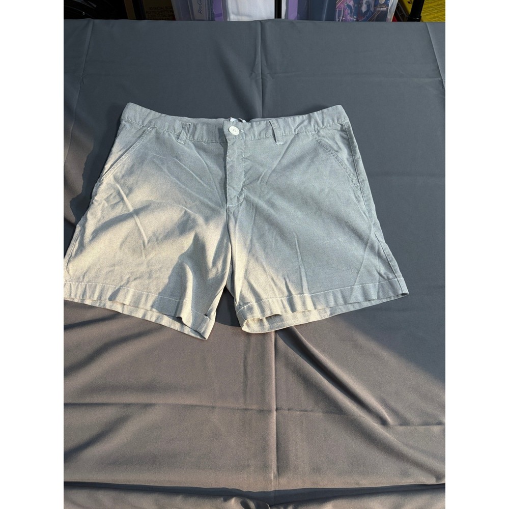 Chubbies For Shore Mens Gray Oxford Shorts Size 34 Drawstring Casual Summer 6in