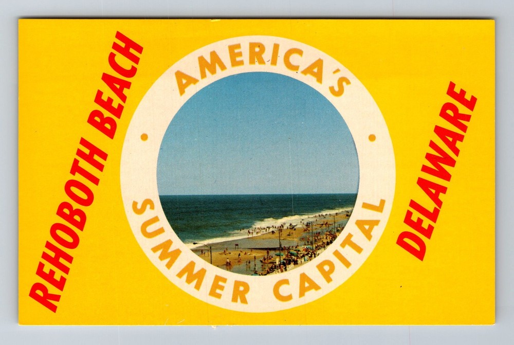 Rehoboth Beach DE-Delaware America's Summer Capital Vintage Postcard